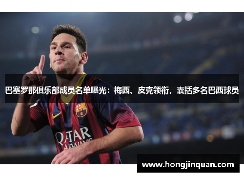 巴塞罗那俱乐部成员名单曝光：梅西、皮克领衔，囊括多名巴西球员